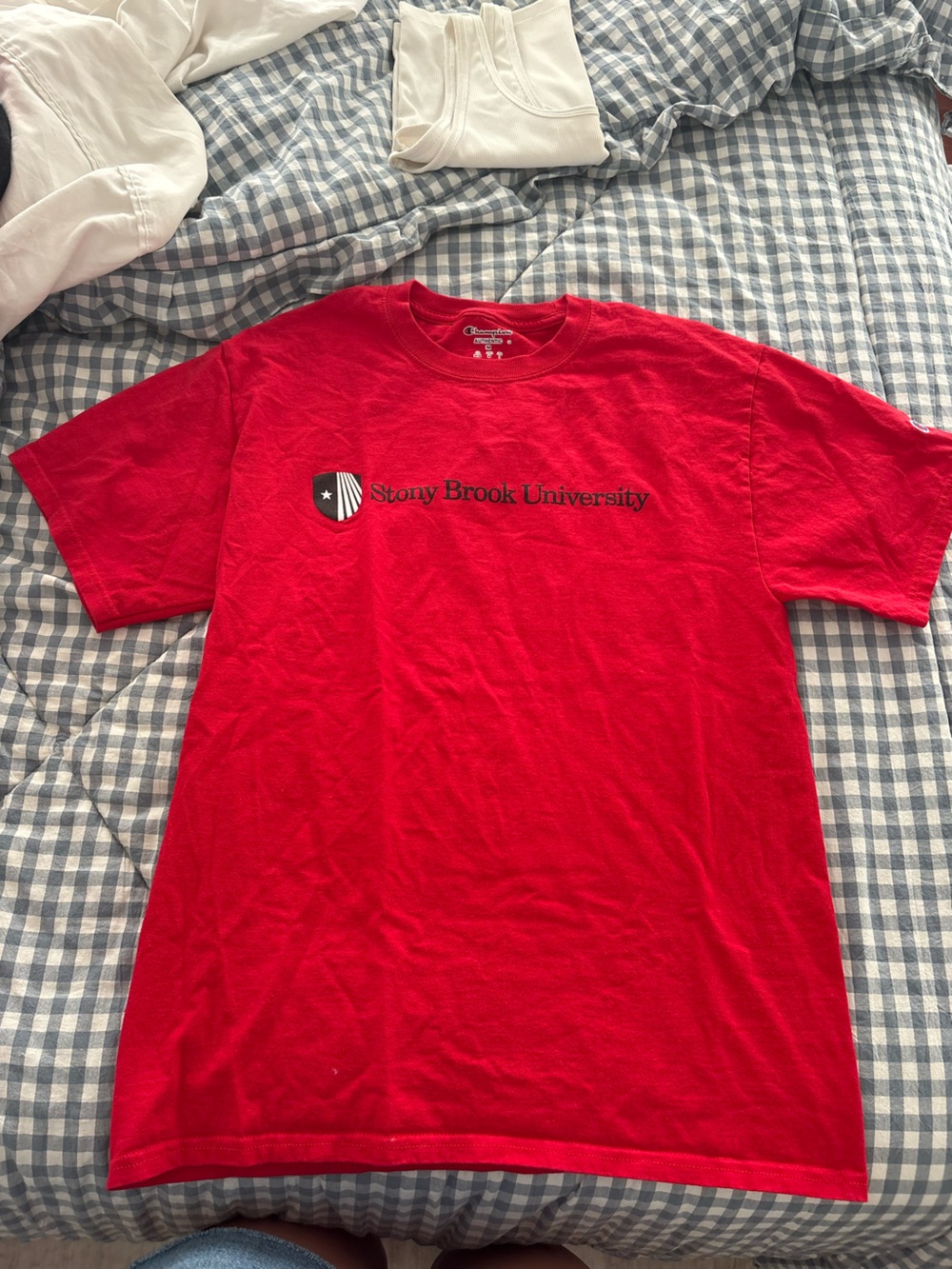 Champion Red Stony Brook University Short-Sleeve Tee